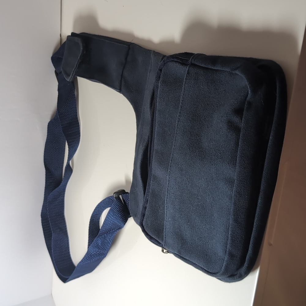 Handmade Crossbody Navy Bag